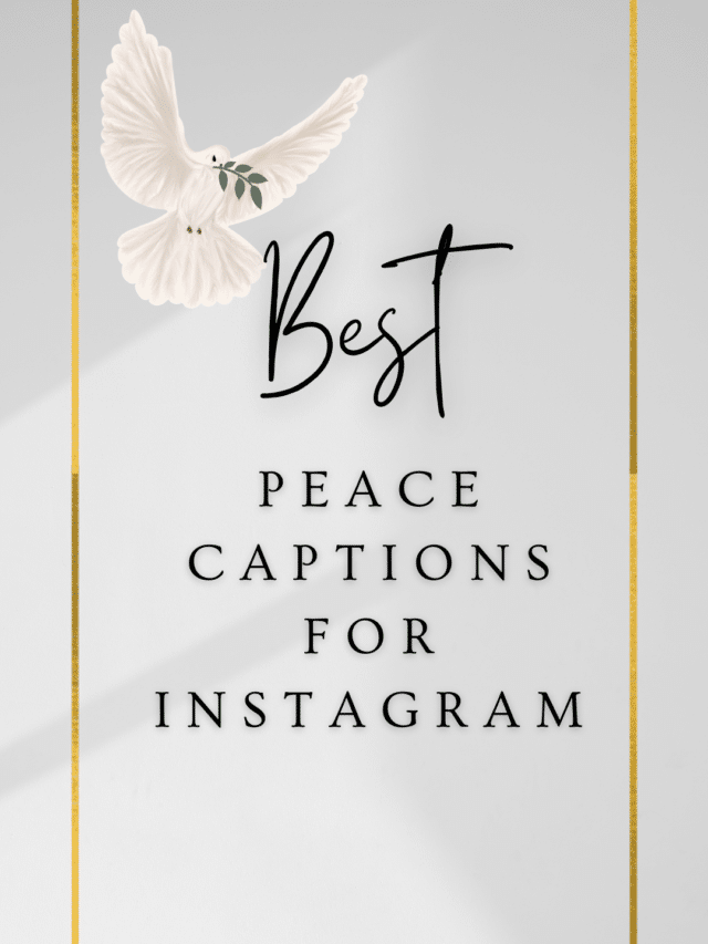 Best Peace Captions for Instagram Reels and Stories
